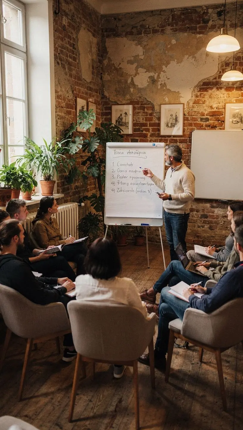 Minimalistyczne biurko z uporządkowanymi narzędziami pracy, podkreślające porządek i organizację.